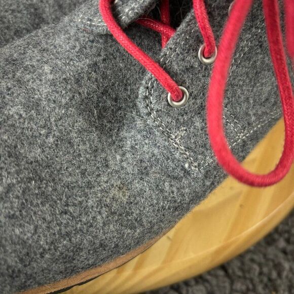 Woolrich Chukka Boot Womens 7.5 Gray Wool Lined Vibram Sole Ankle Bootie - Picture 11 of 11